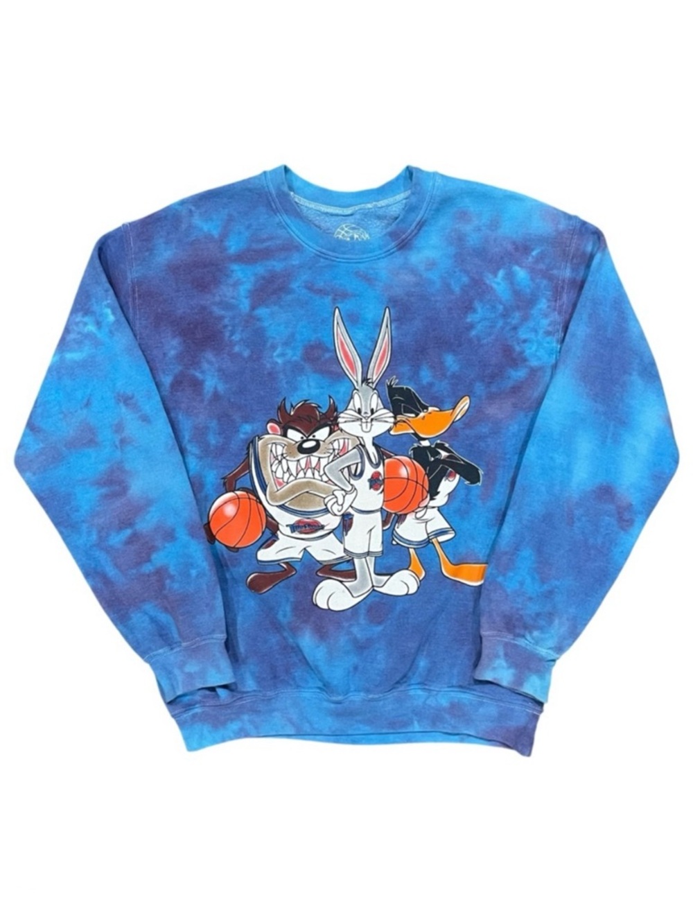 SPACE JAM Vintage Basketball Tie-Dye Sweater Small